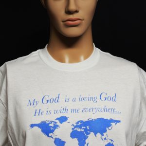 Muy God is a loving God H is with me everywhere...